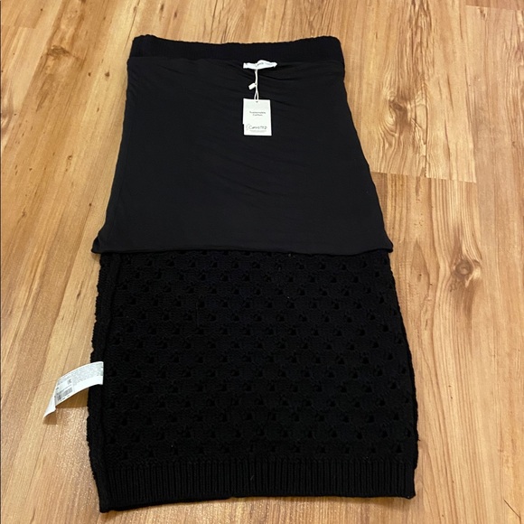 MANGO NWT cotton blend crochet midi skirt Medium - Picture 3 of 7